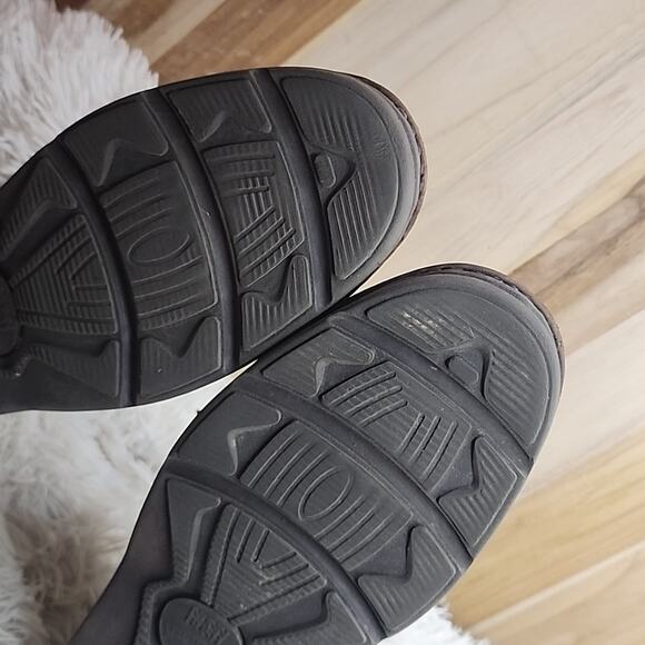 NUNN BUSH NUBUCK BROWN LEATHER LACE UPS MENS 13.0 IN VERY GOOD PREOWNED CONDITIO - Picture 14 of 16